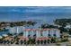 Beautiful aerial view of the waterfront condo buildings with private boat docks and beach access at 1325 Snell Isle Ne Blvd # 607, St Petersburg, FL 33704