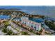 Stunning aerial view of waterfront condos with private boat slips and Gulf access in St. Petersburg, Florida at 1325 Snell Isle Ne Blvd # 607, St Petersburg, FL 33704