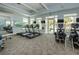 Well-equipped gym with treadmills, elliptical machines, and floor to ceiling mirrors at 1325 Snell Isle Ne Blvd # 607, St Petersburg, FL 33704