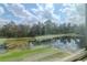 Picturesque pond view from a large window at 15939 Fishhawk View Dr, Lithia, FL 33547