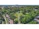 Bird's eye view of a verdant local park offering walking trails and a gazebo at 3027 Burlington N Ave, St Petersburg, FL 33713