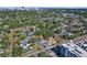 A high angle displaying the property is ideally situated among leafy trees in a well-established neighborhood at 3027 Burlington N Ave, St Petersburg, FL 33713
