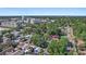 Wide aerial shot showing the residence nestled in a tree-filled community with easy access to local conveniences at 3027 Burlington N Ave, St Petersburg, FL 33713
