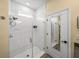 Modern bathroom featuring a glass shower and a modern sink at 34135 White Fountain Ct, Wesley Chapel, FL 33545