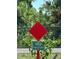 Bird sanctuary sign; a tranquil and natural setting, showcasing environmental awareness at 4485 49Th N Ave, St Petersburg, FL 33714
