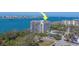 High-rise condo with private balconies overlooking the waterfront in a coastal city near a parking area at 500 N Osceola Ave # 609, Clearwater, FL 33755