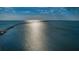 Stunning aerial view of the Dunedin Causeway, showcasing the scenic waterfront and inviting coastal access for residents at 525 Lexington St, Dunedin, FL 34698