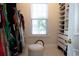 Walk-in closet with built-in shelving, a window for natural light, and ample storage space for clothes and accessories at 601 Gay Rd, Seffner, FL 33584