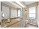 Bathroom featuring a toilet, vanity and shower at 6352 Huntington Dr, Zephyrhills, FL 33542