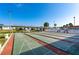Community shuffleboard courts are ready for residents to enjoy at 7045 El Dewitt St, Zephyrhills, FL 33541