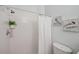 Shower features white subway tile and tiled floor at 806 Linwood Ter, Lutz, FL 33549