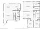 Detailed floor plan of the first and second floor at 9107 Gablewood Pl, Land O Lakes, FL 34638