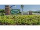Magnolia Park East entrance sign amid lush greenery on a sunny day at 9205 English Oaks Ln, Riverview, FL 33578
