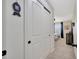 Hallway with carpet flooring and doors to bedrooms and closets on both sides at 12965 Satin Lily Dr, Riverview, FL 33579