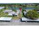 Aerial view of property with lake views and convenient parking at 201 Kings Blvd # 19, Sun City Center, FL 33573
