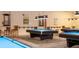Enjoy a game of billiards in the recreation room with pool tables at 201 Kings Blvd # 19, Sun City Center, FL 33573