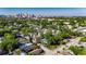 Beautiful aerial view of the neighborhood showcases lush greenery and city skyline views at 2920 N 11Th St, Tampa, FL 33605