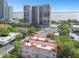 Charming aerial shot showing townhomes near luxury high rise apartments and the bay at 3025 W Grovewood Ct # B, Tampa, FL 33629