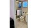 Functional bathroom with a shower, toilet, and vanity with great lighting at 3516 Lake Bayshore Dr # K109, Bradenton, FL 34205