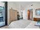 Bedroom featuring modern decor, closet, and a window offering natural light at 400 4Th S Ave # 401, St Petersburg, FL 33701