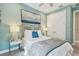 Serene bedroom features calming colors, soft lighting, and ample closet space at 4257 Rosatti Rd, Wesley Chapel, FL 33543