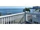 This balcony has views of the beach, ocean and skyline in the distance at 5242 Beach Se Dr, St Petersburg, FL 33705