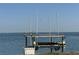 Close-up view of a private boat lift offering convenient waterfront access and recreational opportunities at 5242 Beach Se Dr, St Petersburg, FL 33705