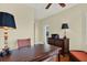 Office space featuring a wooden desk and chair, perfect for a home office setup at 5301 Gulf Blvd # B508, St Pete Beach, FL 33706