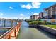 Beautiful waterfront condos with boat docks and lush landscaping along the canal at 5301 Gulf Blvd # B508, St Pete Beach, FL 33706