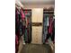 Walk-in closet with custom built ins, and lots of hanging space at 5920 30Th S Ct, St Petersburg, FL 33712