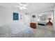 Bedroom features tiled flooring and a mirrored closet at 865 S Gulfview Blvd # 306, Clearwater Beach, FL 33767
