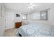 Bedroom features large windows, mirrored closet, and tiled flooring at 865 S Gulfview Blvd # 306, Clearwater Beach, FL 33767
