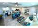 Spacious living area with an open floor plan and stylish decor at 9308 45Th N St, Pinellas Park, FL 33782