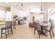 Open concept great room and breakfast nook with large windows providing natural light and views to the lanai at 20142 Lace Cascade Rd, Land O Lakes, FL 34637