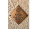 Close-up of the elegant 'Arthur Rutenberg Homes' builder plaque, adding a touch of prestige and quality to the property at 20142 Lace Cascade Rd, Land O Lakes, FL 34637