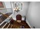 Elegant foyer showcasing a grand chandelier and a custom front door at 2149 Bayou Grande Ne Blvd, St Petersburg, FL 33703
