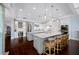 Expansive kitchen boasts double islands, stylish barstools, wine storage and top-of-the-line stainless steel appliances at 2149 Bayou Grande Ne Blvd, St Petersburg, FL 33703