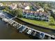 Waterfront condo community with boat docks and lush landscaping at 2387 Hanover Dr # 2387, Dunedin, FL 34698