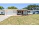 Charming one-story home featuring a brick facade and a well-maintained lawn at 2551 Fentress Pl, Holiday, FL 34691