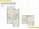 Detailed floor plan showcasing the layout of this two-story home, including room dimensions at 3000 Winding Creek Trl, North Port, FL 34289