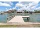Scenic view of a private dock and canal, offering easy access to the open water at 4973 60Th S Ave, St Petersburg, FL 33715
