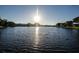 Scenic pond with serene water view surrounded by lush greenery, perfect for relaxation and reflection at 4252 Sheldon Pl # 4252, New Port Richey, FL 34652
