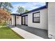 Spacious back patio of this single-story home at 12116 N 52Nd St, Temple Terrace, FL 33617