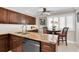Gourmet kitchen features granite countertops, modern appliances, and ample cabinet space at 12274 1St W St # 2, Treasure Island, FL 33706