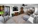 Spacious living room featuring an open floor plan, tiled floors, and ample natural light at 1270 Gulf Blvd # 501, Clearwater Beach, FL 33767