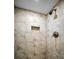 Close up of tile shower with recessed soap dish at 1270 Gulf Blvd # 501, Clearwater Beach, FL 33767