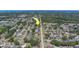 Scenic aerial shot of a residential area with a mix of houses and green spaces at 1710 S Lake Ave, Clearwater, FL 33756