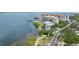 Waterfront property with modern architecture, private pool, and scenic views of the bay at 250 Aberdeen St, Dunedin, FL 34698