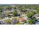 Aerial view of the neighborhood with mature trees and well-maintained homes at 3309 W Ellicott St, Tampa, FL 33614