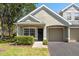 Charming single-story home with well-maintained landscaping, attached garage, and neutral color palette on a sunny day at 3583 Wembley Way # 101, Palm Harbor, FL 34685